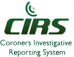 Coroners Investigative Reporting System logo.